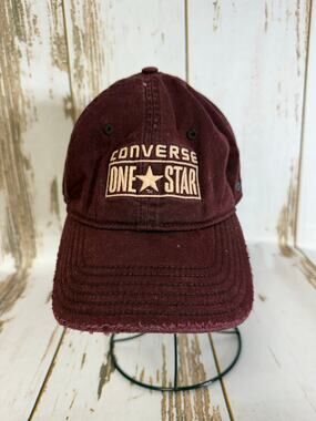 Converse, A-Flex Maroon Hat. Some Distressing. Good used condition!
